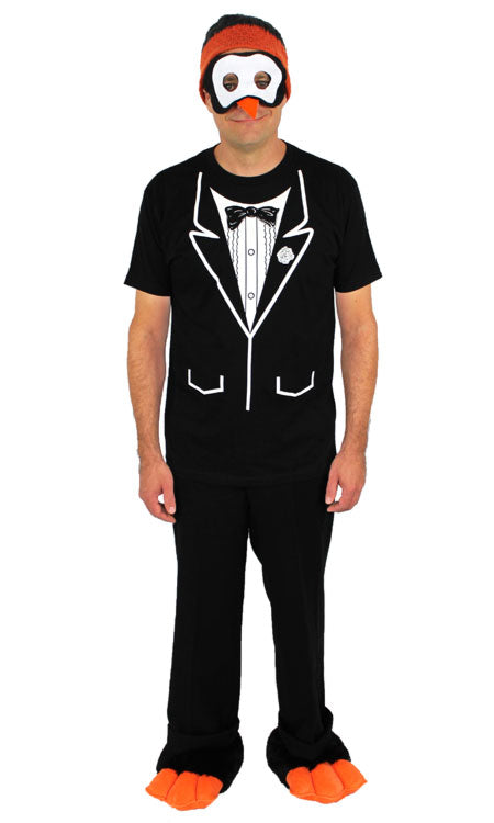 Penguin costume with penguin slippers