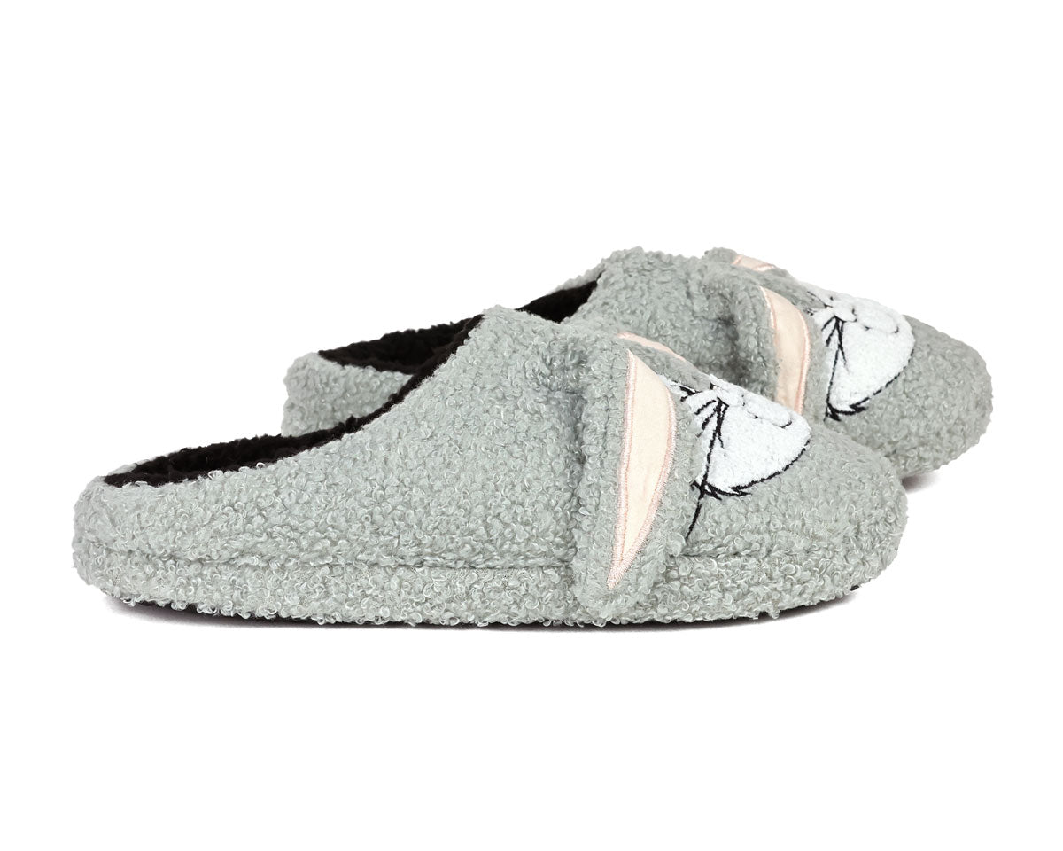 Pair of Bugs Bunny Slippers seen from the side