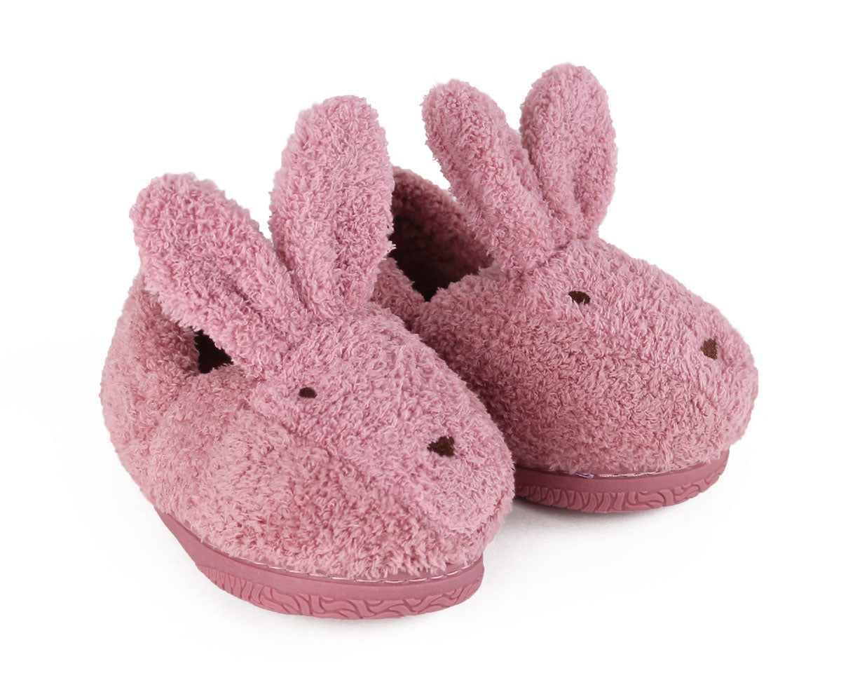 Kids Pink Bunny Slippers Rabbit House Shoes for Children