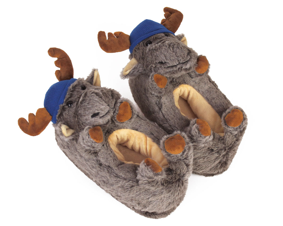 Moose Slippers Animal Slippers Moose Animal Slippers