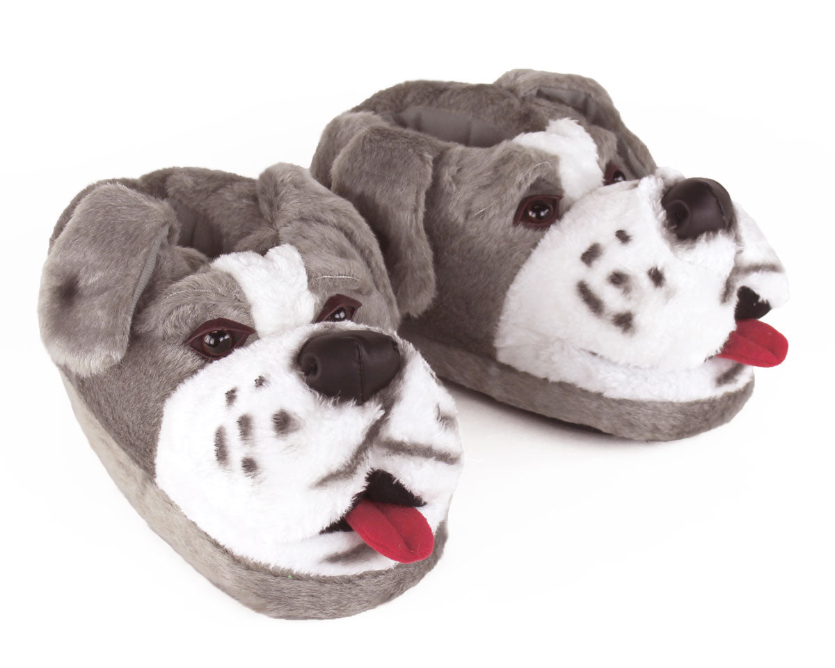 Sheep Dog Animal Slippers 3/4 View