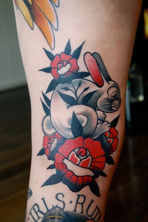 traditional chinese rabbit tattoo