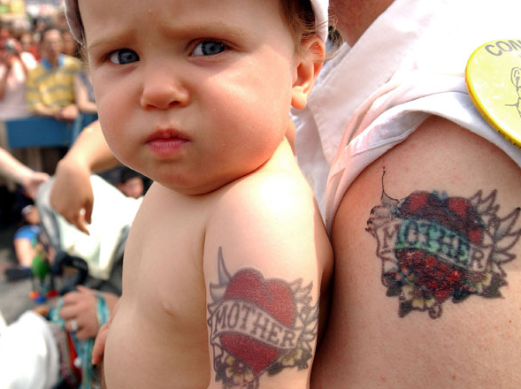 Mom and dad tattoo hires stock photography and images  Alamy