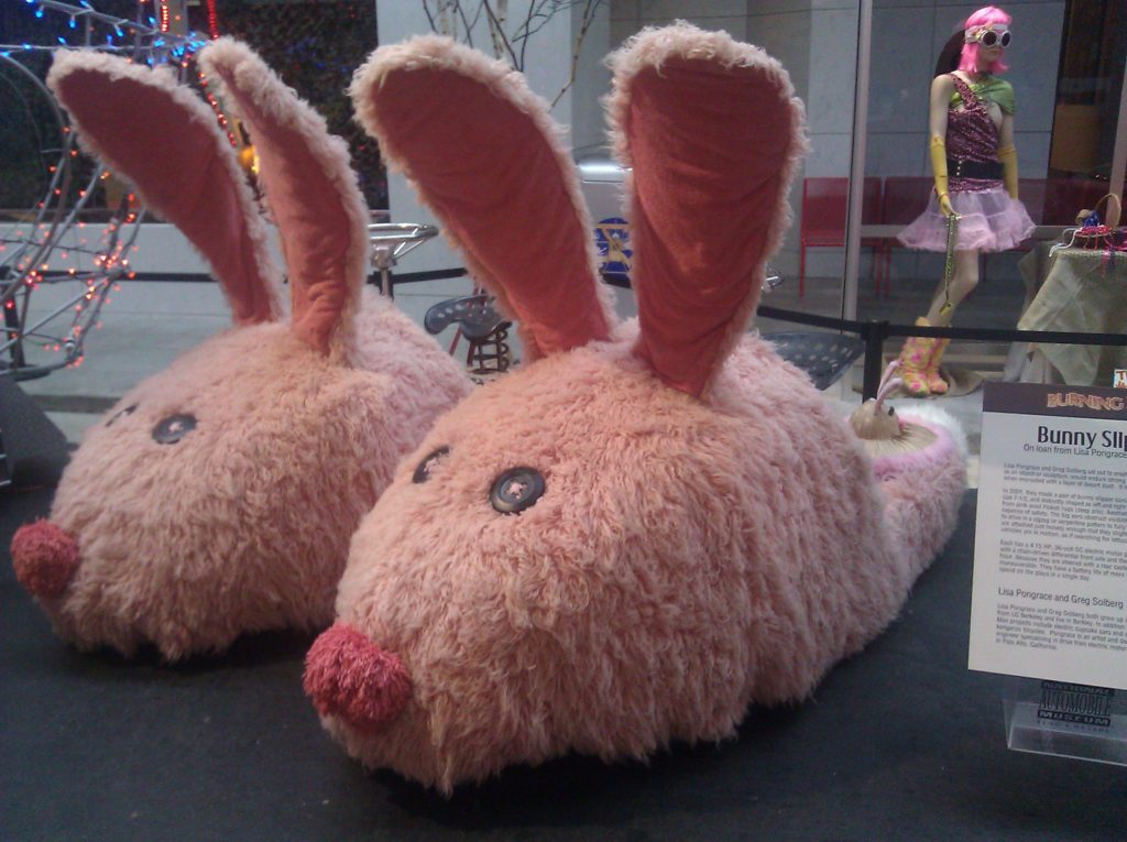 Giant bunny online slippers