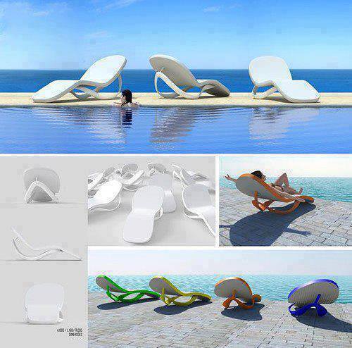 Slipper-Shaped Sunbeds: This Summer's Craziest Invention