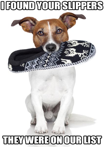 We Found Your Slippers...