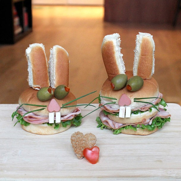 And Here Are Sandwiches Shaped To Look Like Rabbits