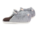 Fuzzy Hippo Slippers Side View