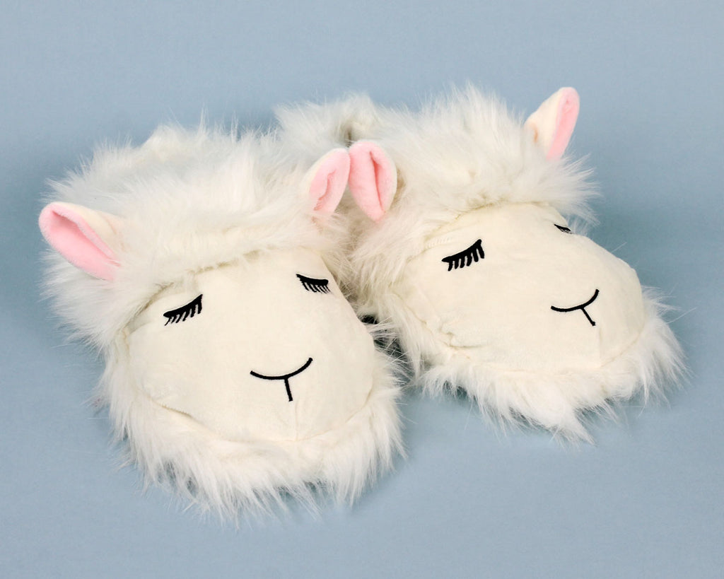 Fuzzy Lamb Slippers View 1
