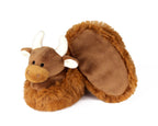 Highland Cattle Baby Booties Bottom View
