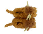 Highland Cattle Slippers Top View