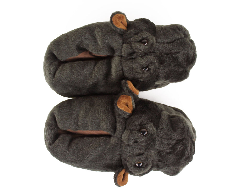 Hippo Slippers Top View