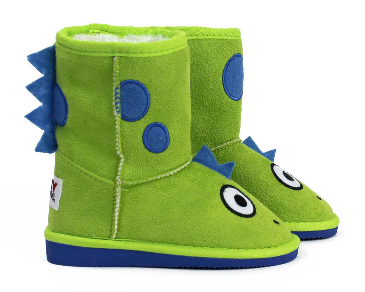 Kids Toasty Toez Dinosaur Slippers
