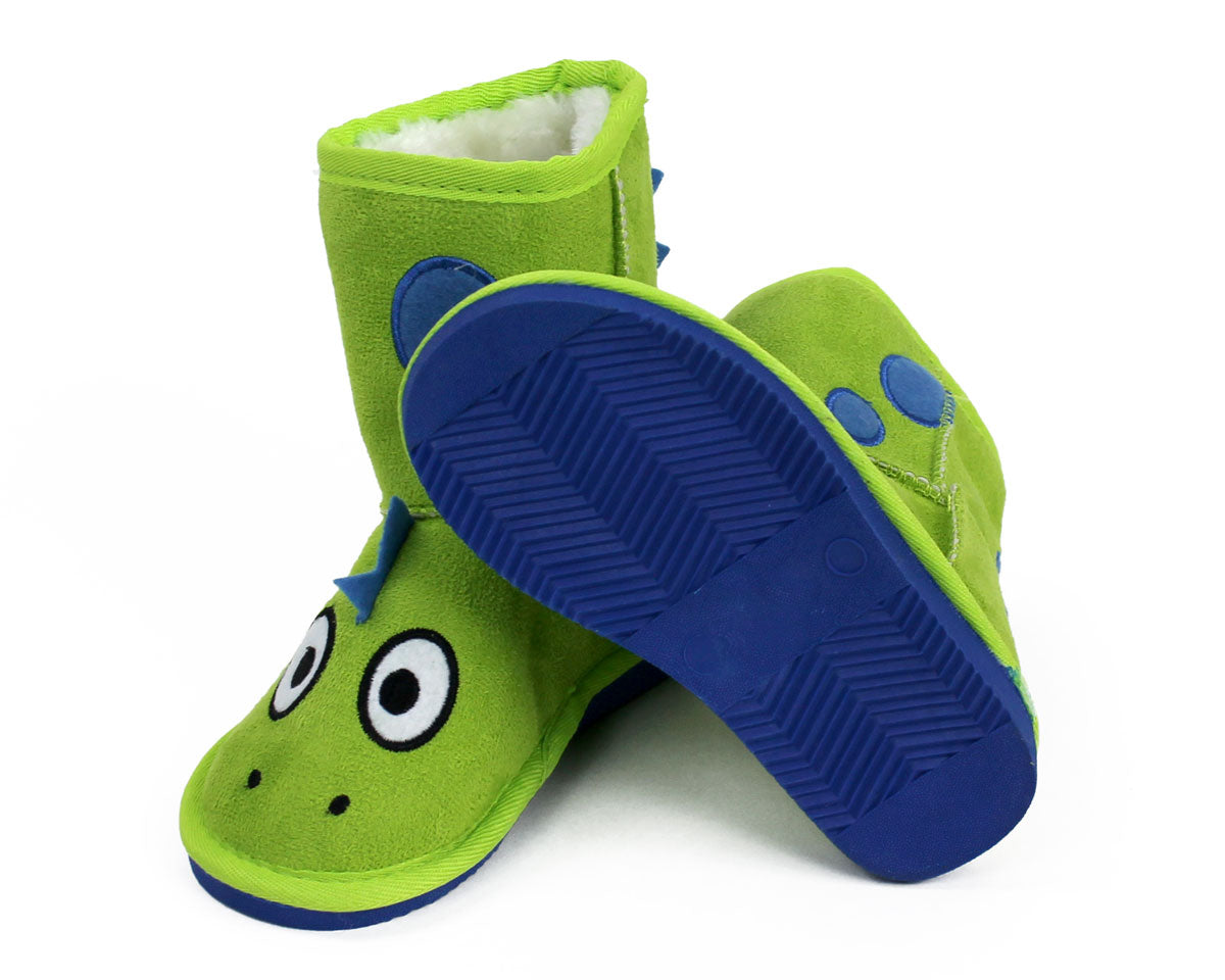 Kids Toasty Toez Dinosaur Slippers