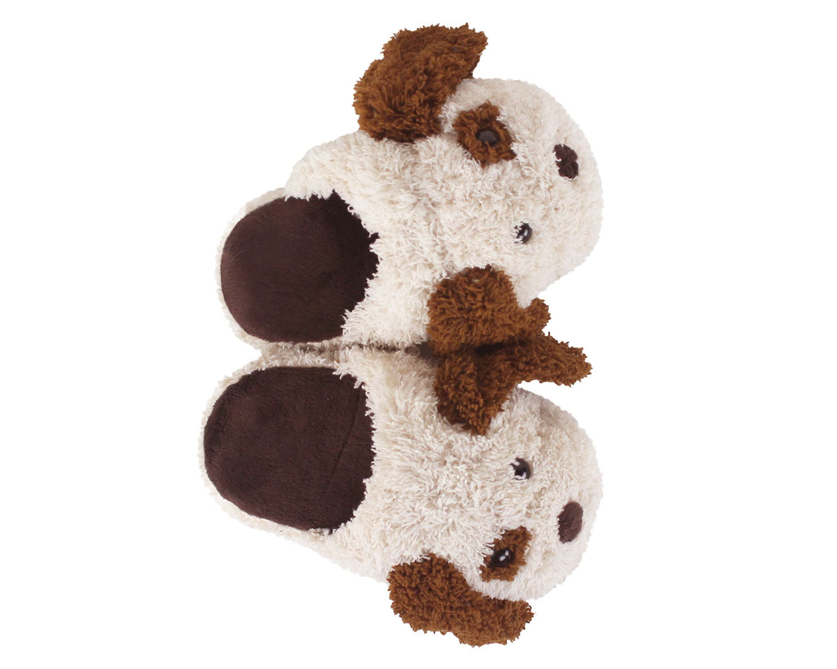 Kids Dog Slippers Top View