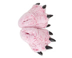 Pink Tiger Paw Slippers Top View