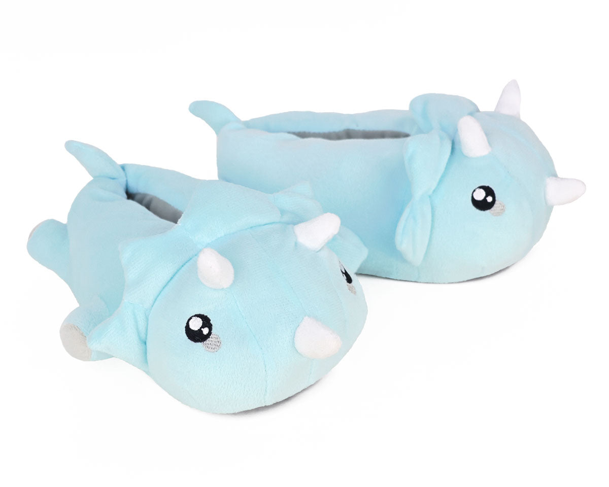 Kids Triceratops Dinosaur Slippers