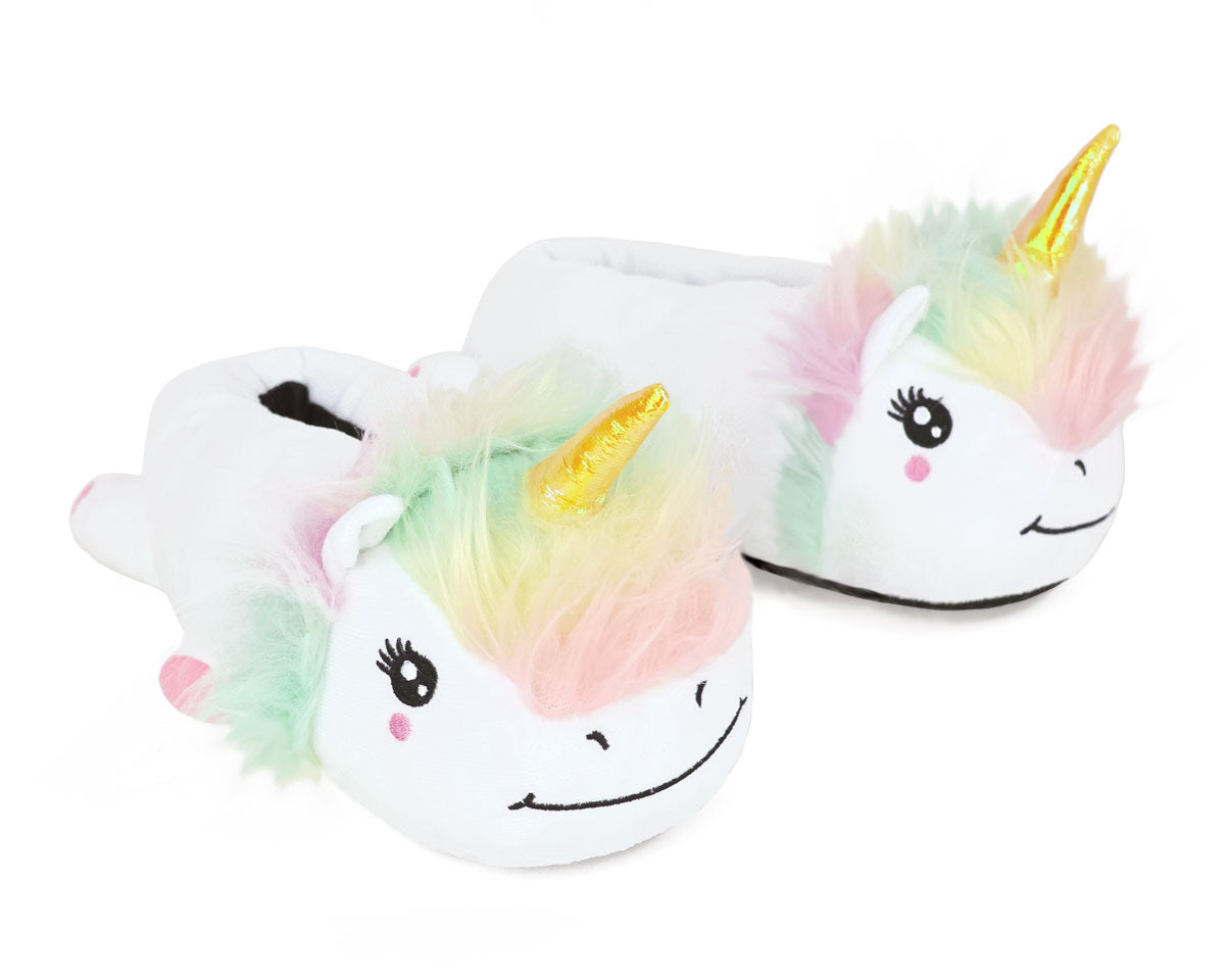 Kids Unicorn Slippers 3/4 View