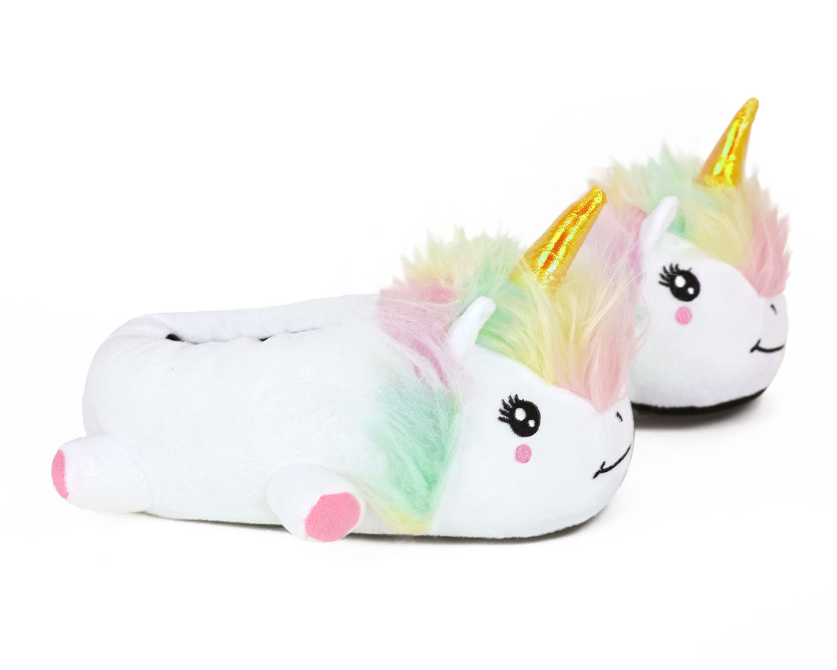 Kids Unicorn Slippers Side View