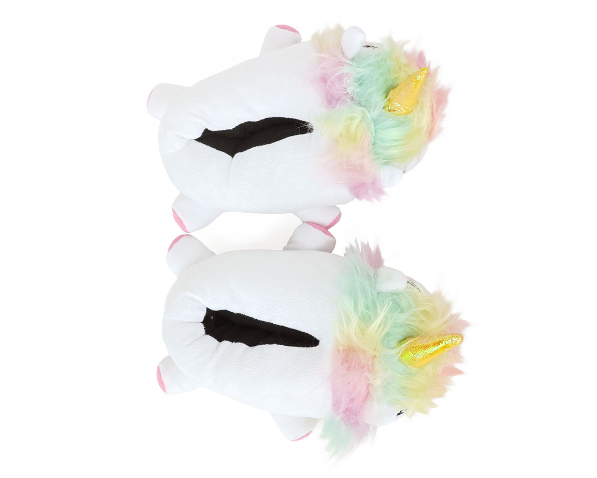 Kids Unicorn Slippers Top View
