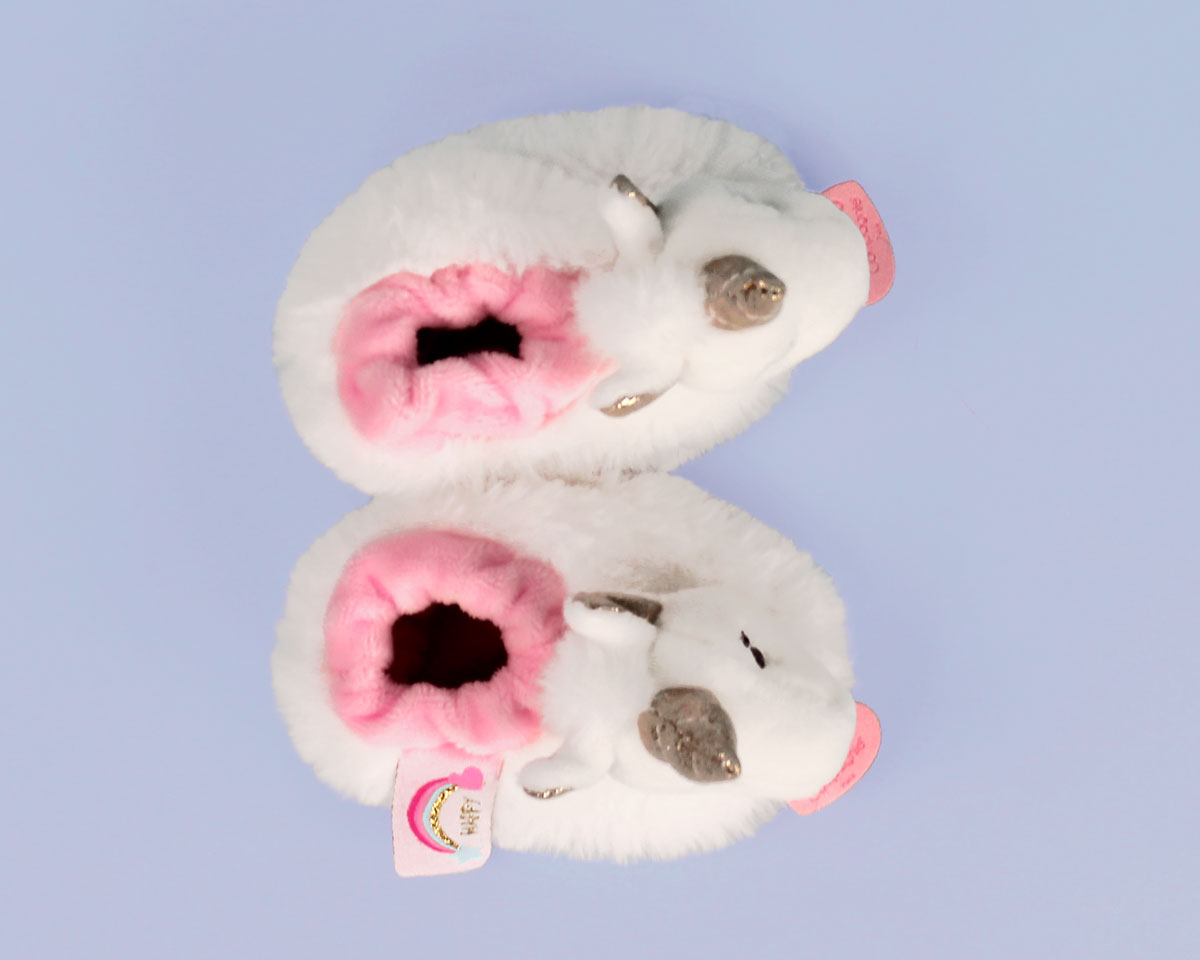 Unicorn Baby Booties Top View