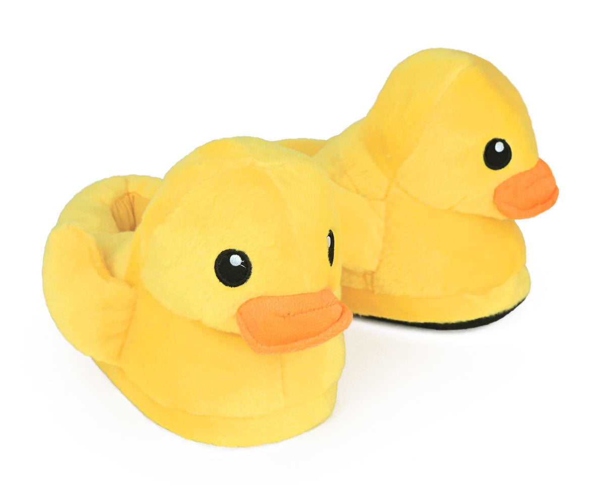 Yellow Duck Slippers | Plush Rubber Ducky Slippers – BunnySlippers.com