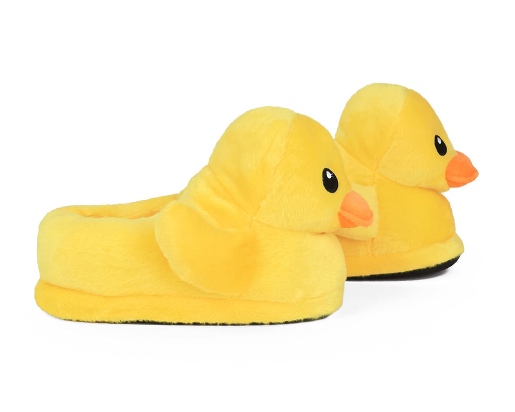 Yellow Duck Slippers | Plush Rubber Ducky Slippers – BunnySlippers.com