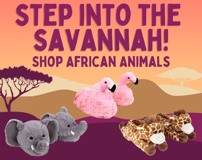 Savannah Animal Slippers