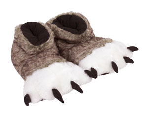 Brown Wolf Paw Slippers | Wolf Claw Slippers