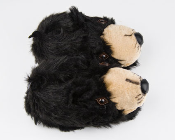 bear head slippers