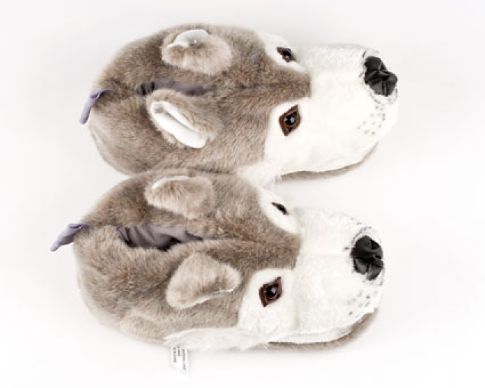 wolf slippers
