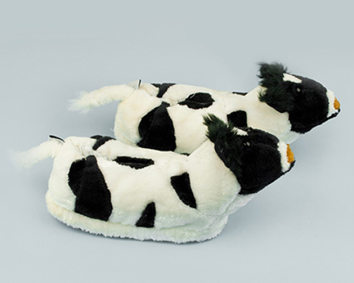 Cow Slippers Shopping