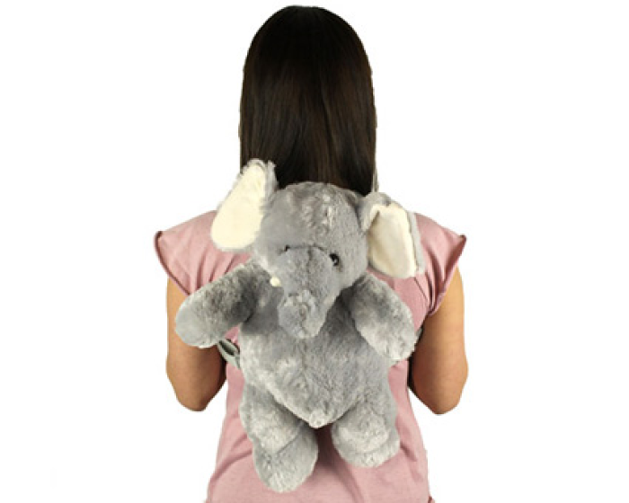 backpack with stuffed animal