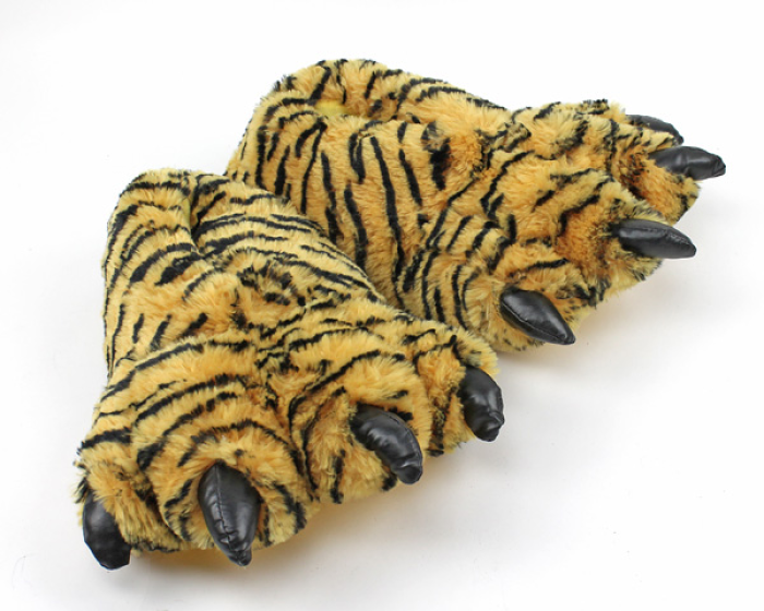 Tiger Paw Slippers | Orange Tiger Paw 