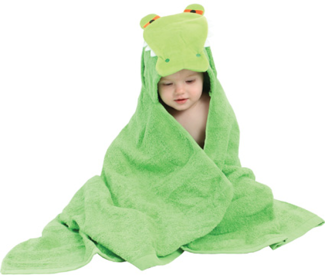 Alligator Hooded Towel