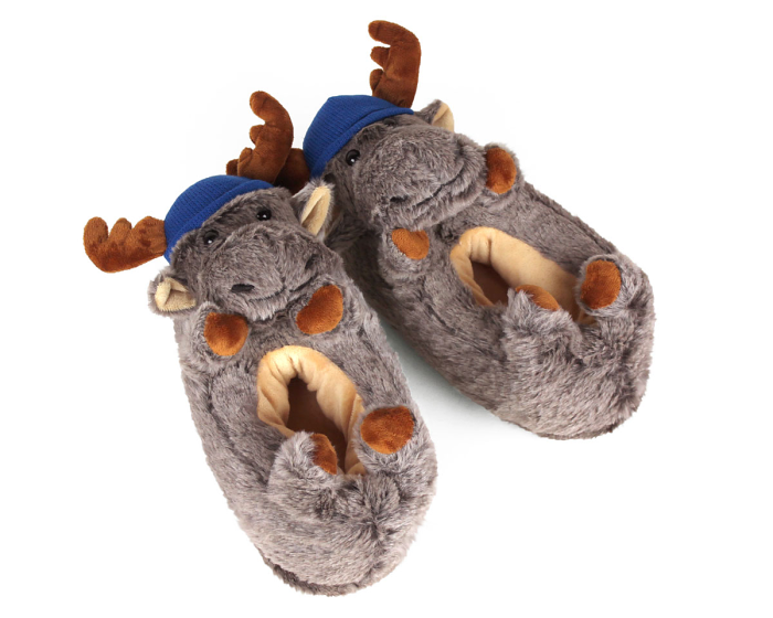 Moose Slippers 3/4 View