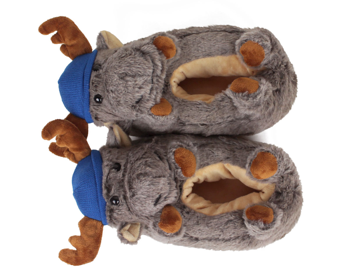 Moose Slippers Top View