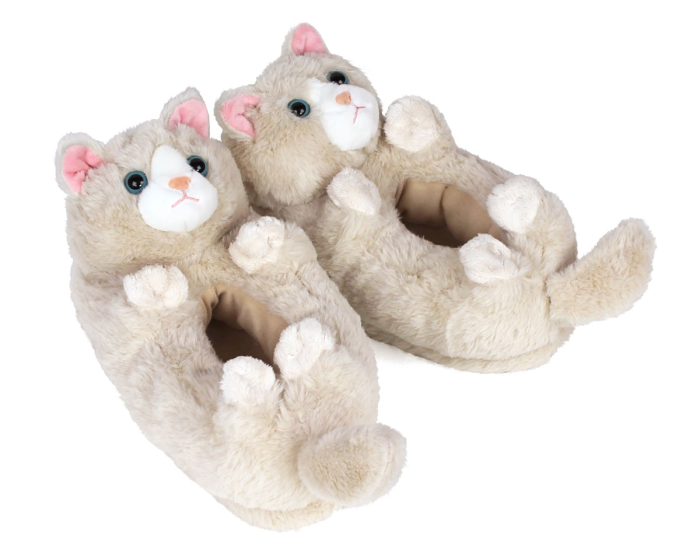 Kitty Cat Slippers 3/4 View