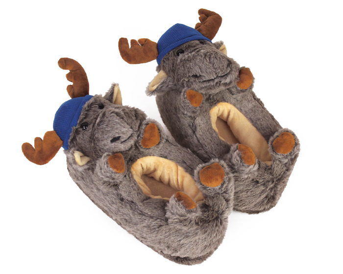 Moose Slippers 3/4 View