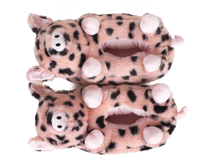 Spotted Pig Slippers Top View