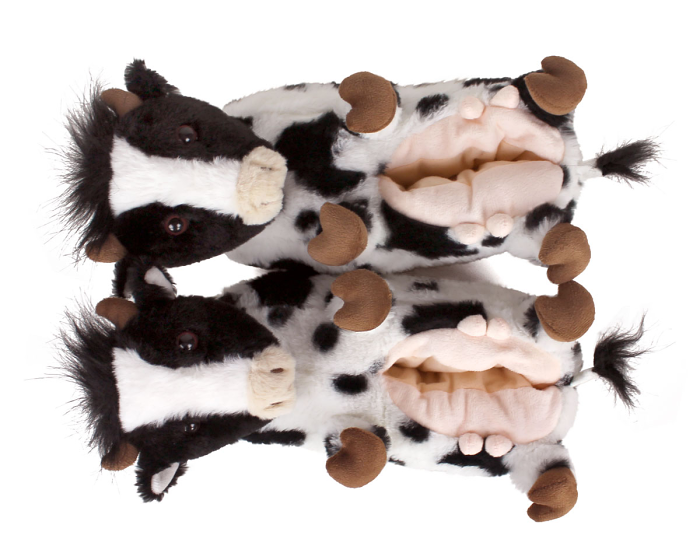 Cow Slippers Top View