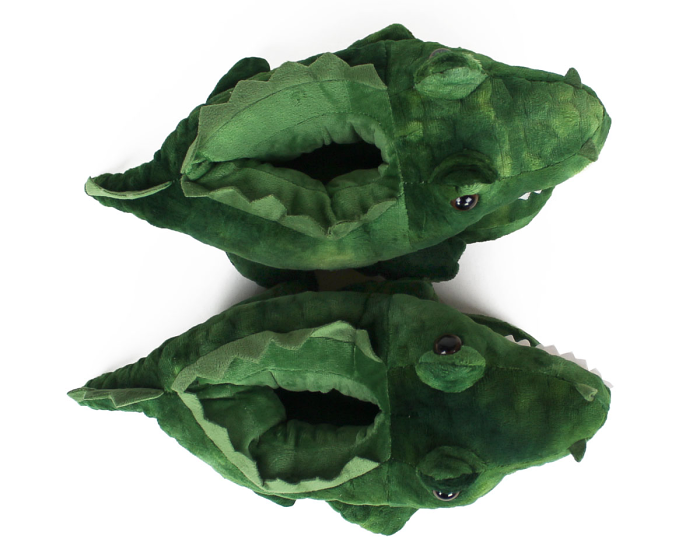 Kids Alligator Slippers Top View