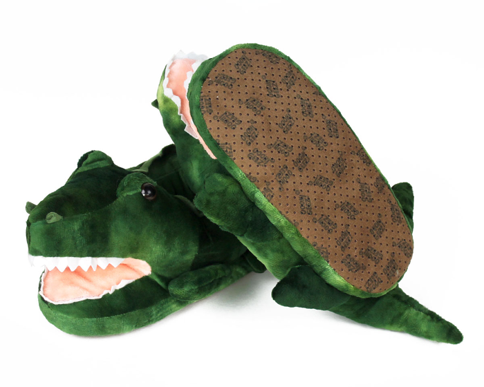 Kids Alligator Slippers Bottom View