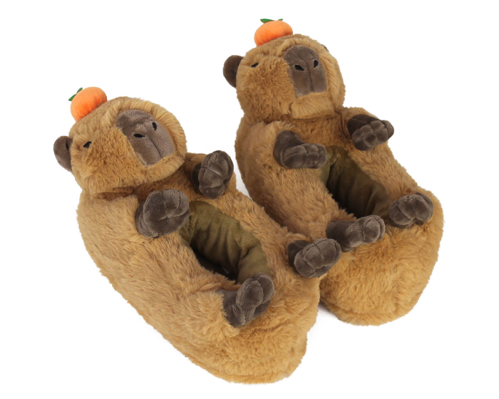 Kids Capybara Slippers 3/4 View