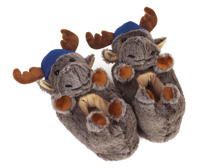 Kids Moose Slippers 3/4 View