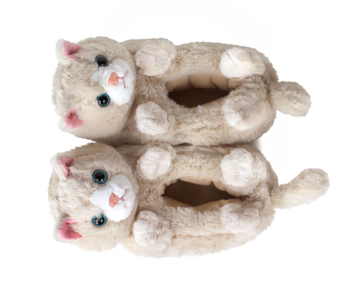 Kids Kitty Cat Slippers Top View