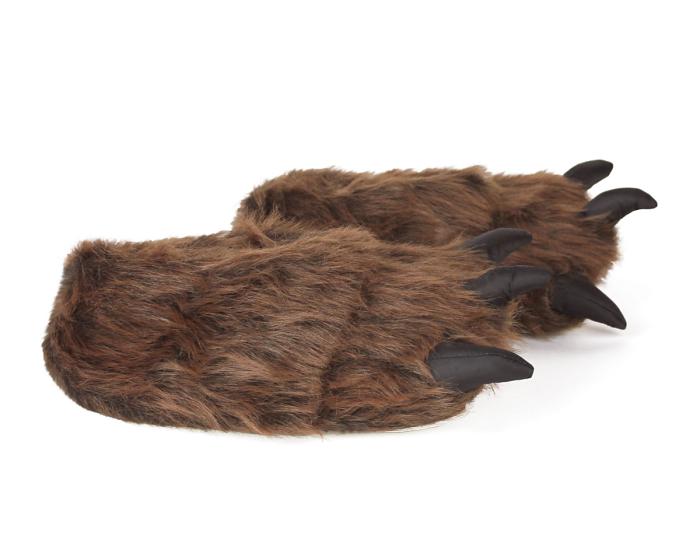 Grizzly Bear Paw Slippers Side View