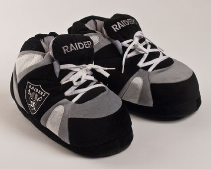 raiders slippers mens