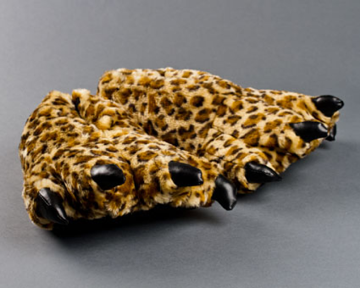 leopard slippers