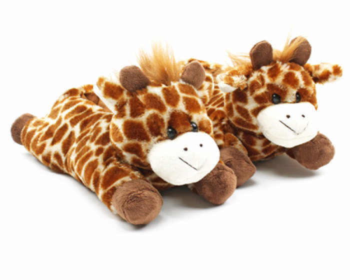 Fuzzy Giraffe Slippers :: Animal Slippers